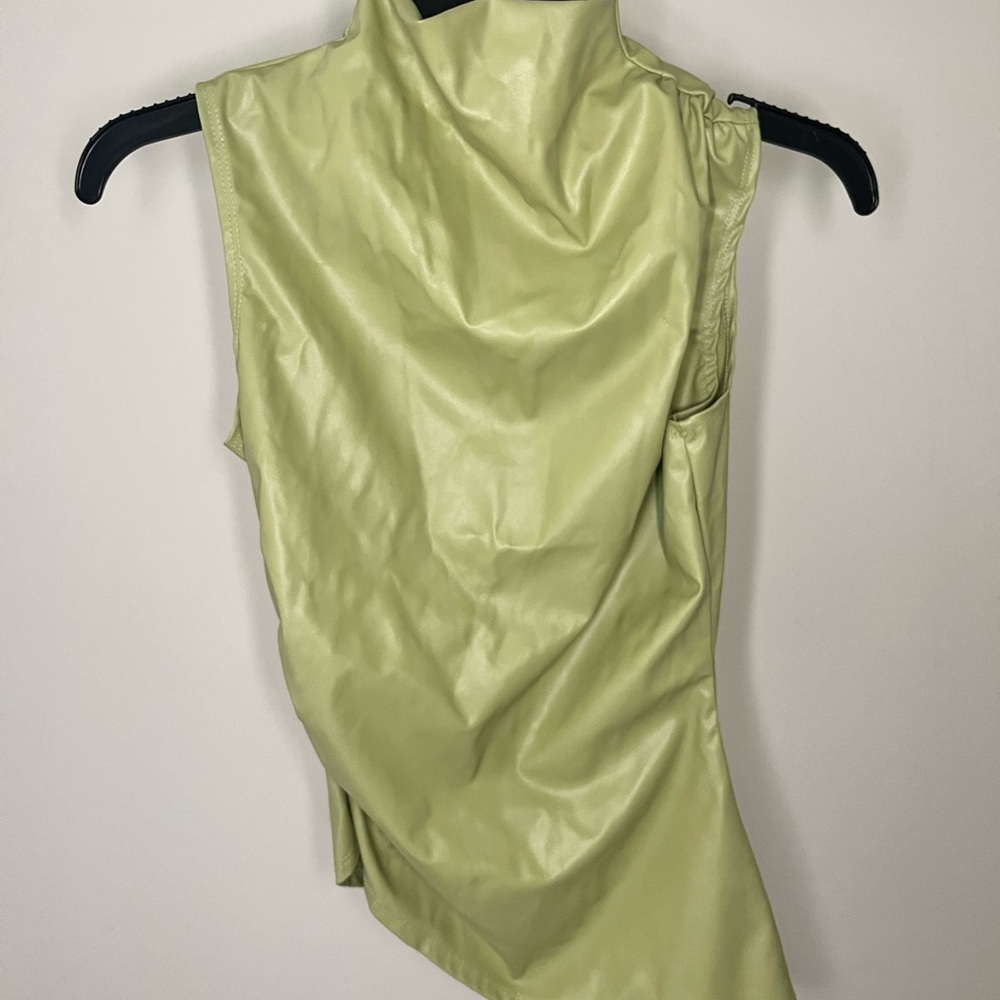 PrettyLittleThing Lime Green Cowl Neck Top